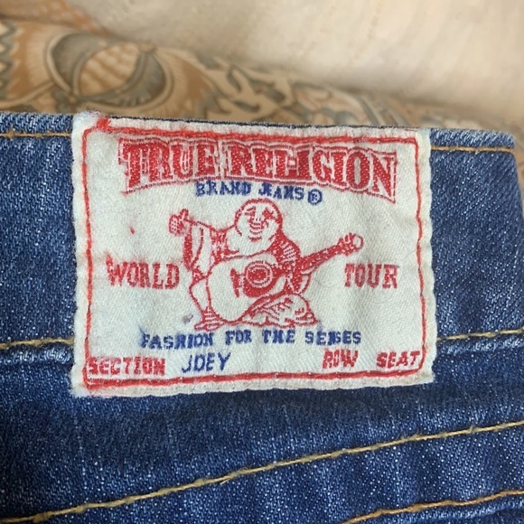 True Religion Joey Twisted Seam Flared Jeans - Picture 3 of 7